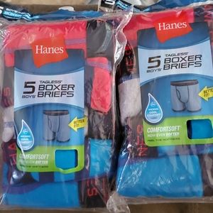 Hane's Boys Boxer Briefs 2 packs